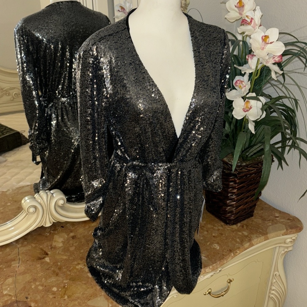 Holiday beautiful dress grey silver - Picture 7 of 9